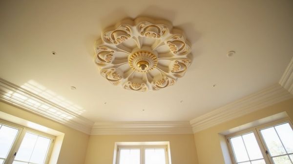 Elevate your space with Georgian plaster ceiling roses
